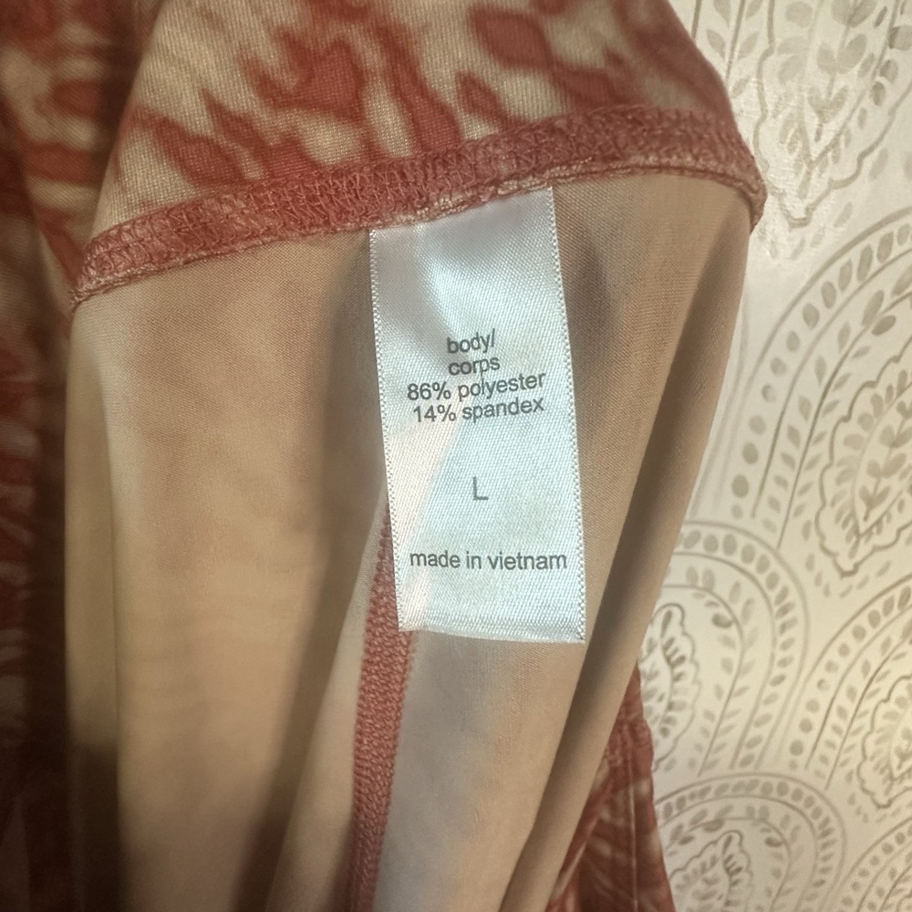 MAURICES Leggings Womens Size Large Orange Brick Super High Rise Stretch Pull On - Picture 9 of 9